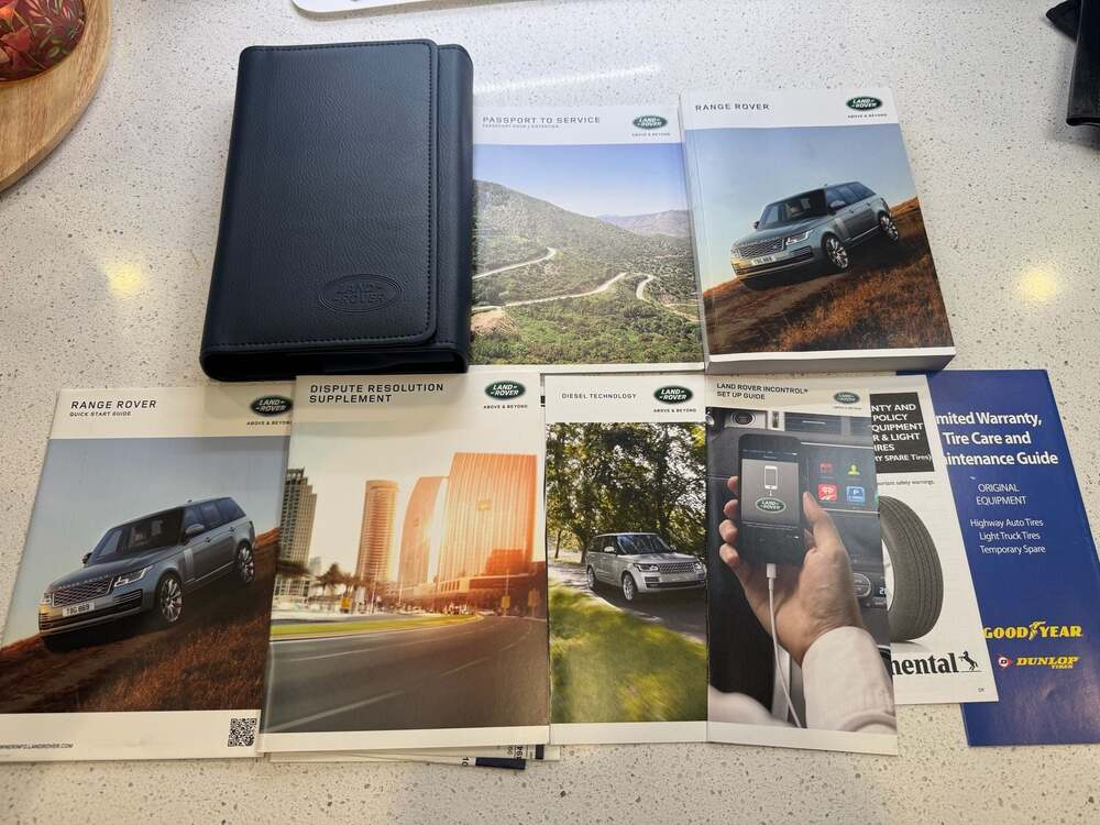 Genuine Land Rover Range Rover Owner's Manual Handbook Set w/ Leather Portfolio